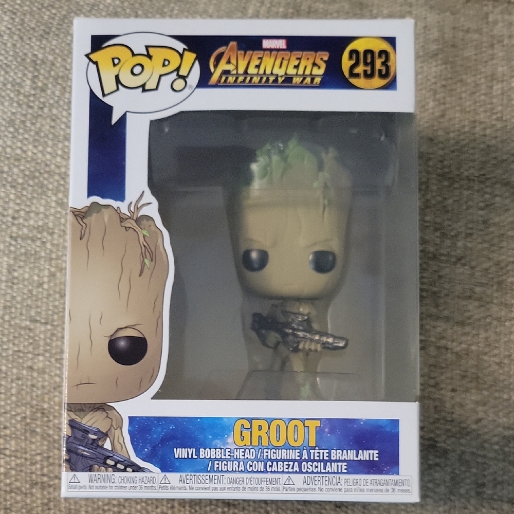 Funko Pop Groot with Weapon Vinyl Figure